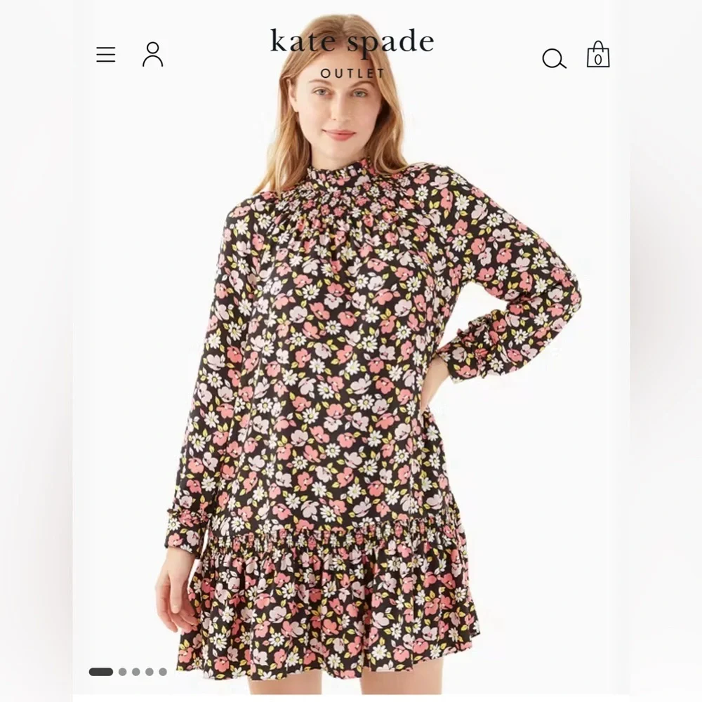 NWT Kate Spade Road Trip Floral Shift Dress Size XL